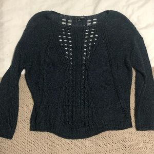 AQUA Navy Blue Sweater